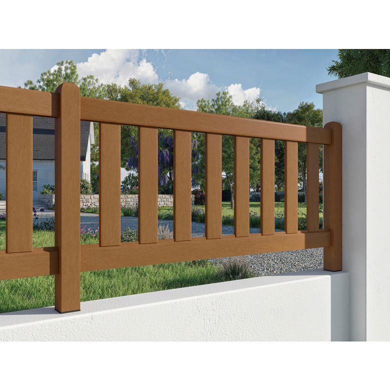 Clôture bois STYLE 2 ajourée verticale H.70 x L.150 cm