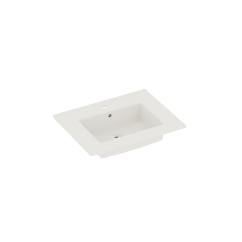 Plan céramique FORMEO blanc 1 vasque L.61 P.46 Main Image