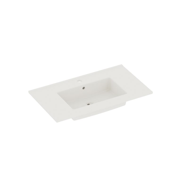 Plan céramique FORMEO blanc 1 vasque L.81 P.46 Main Image