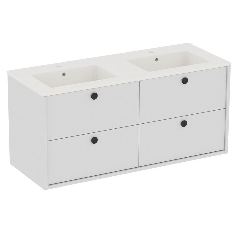 Plan double vasque L.121 cm céramique FORMEO | Lapeyre