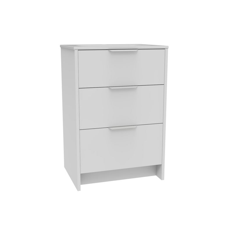 Meuble sous-vasque 60 cm avec 3 tiroirs FABIAN