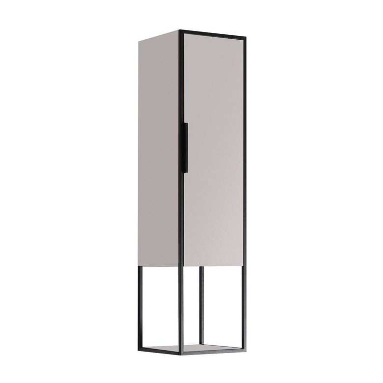 Colonne METAL2 structure métallique noire laqué beige 1 porte Main Image