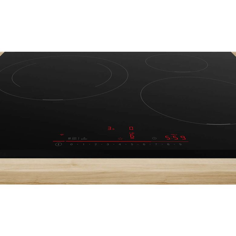 Table induction noir 3 foyers Bosch PIJ631FB1E | Lapeyre