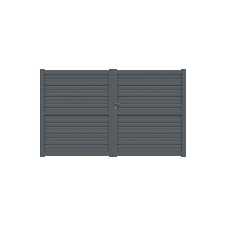 Portail battant aluminium Valintia