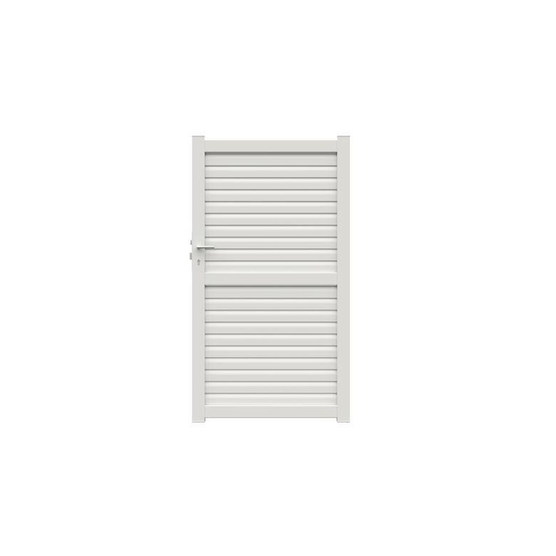 Portillon VALINTIA aluminium blanc RAL 9016 H.182 x l.100 droite Main Image