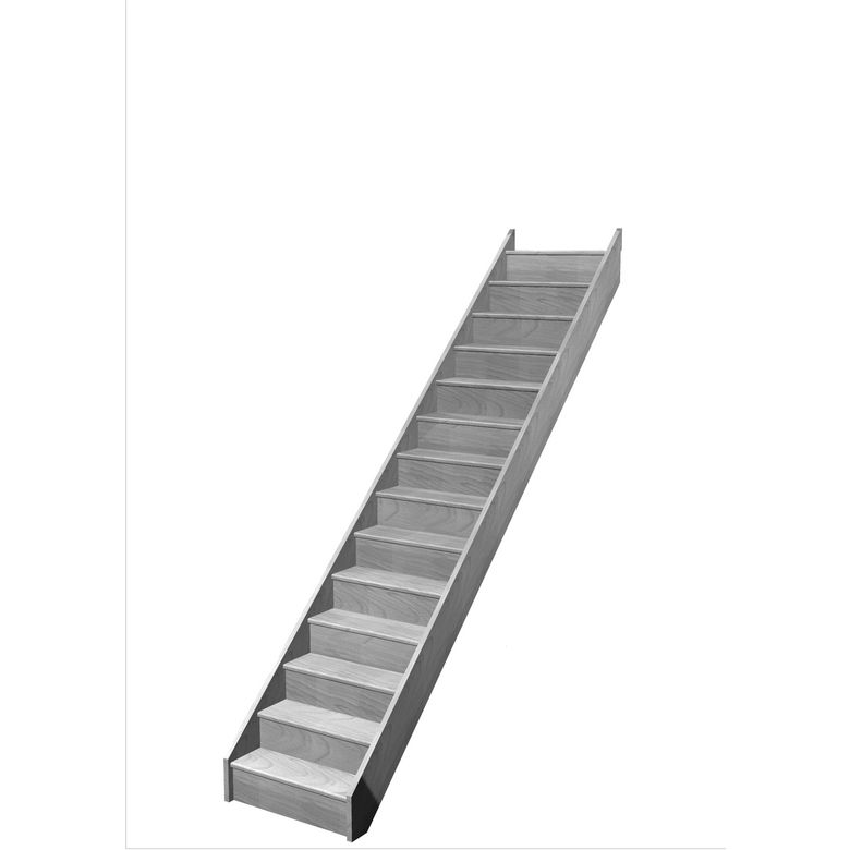 Escalier Faubourg droit sans rampe