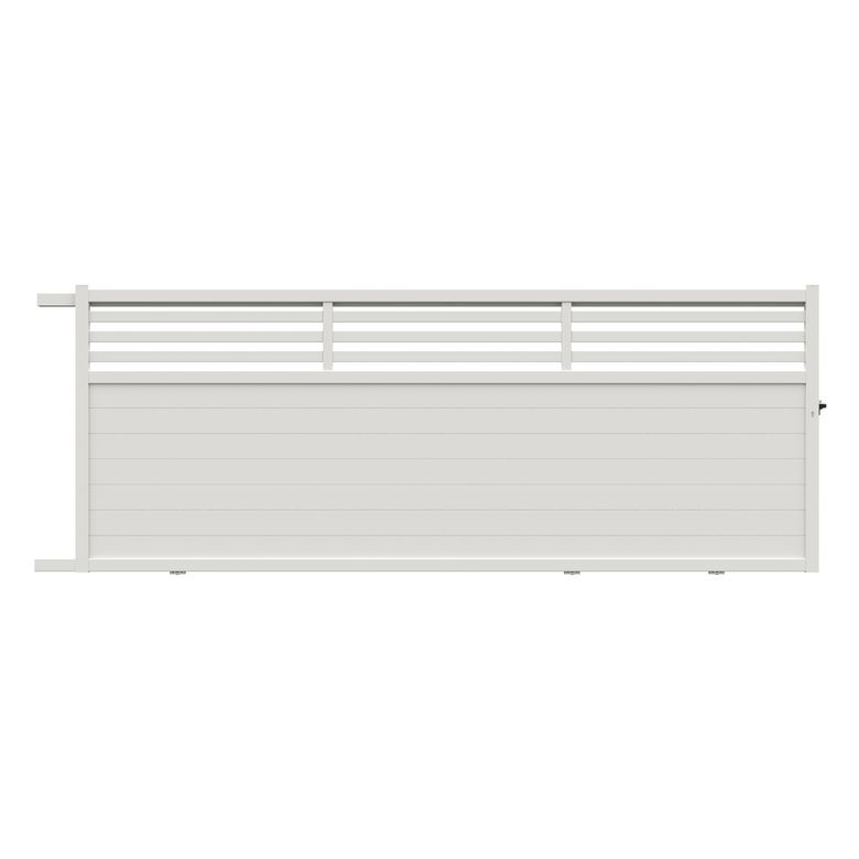 Portail coulissant VELIHA alu blanc RALH.179 x l.457 gauche Main Image