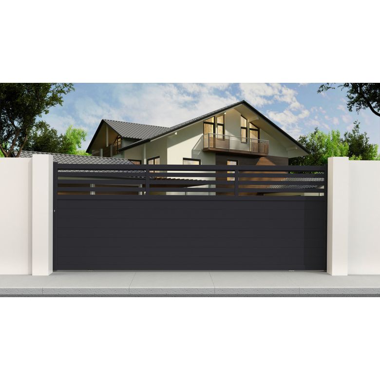 Portail coulissant aluminium Veliha | Lapeyre