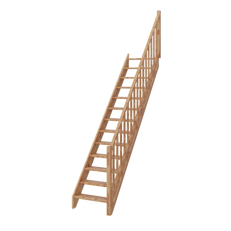 Escalier Kino droit avec rampe - Lapeyre