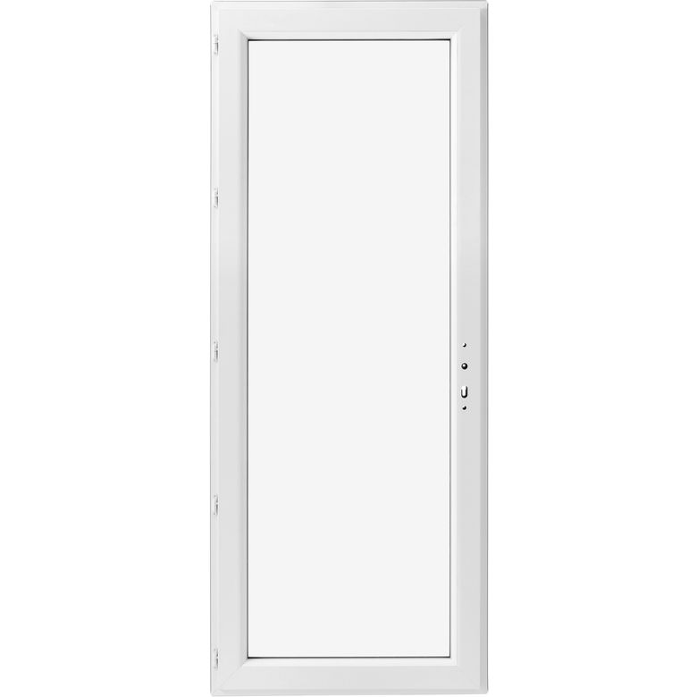 Porte-fenêtre Pria PVC 1 vantail à clé sans soubassement| Lapeyre