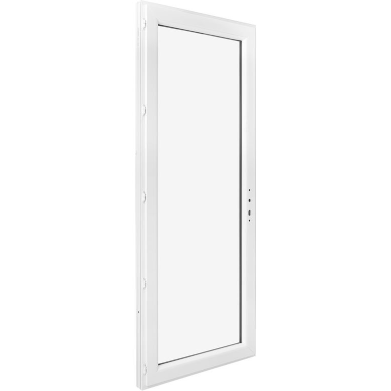 Porte-fenêtre Pria PVC 1 vantail à clé sans soubassement| Lapeyre