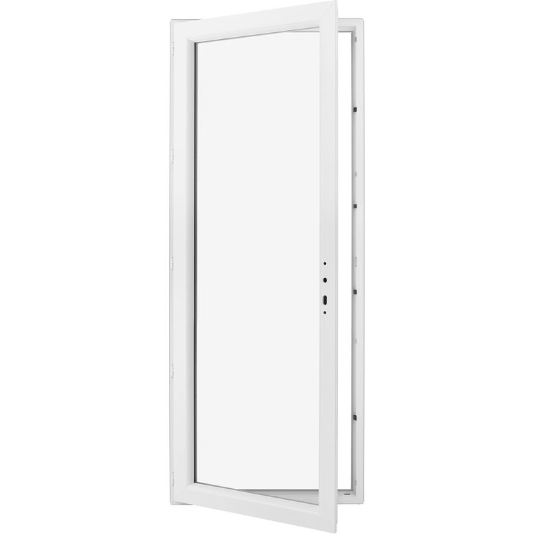 Porte-fenêtre Pria PVC 1 vantail à clé sans soubassement