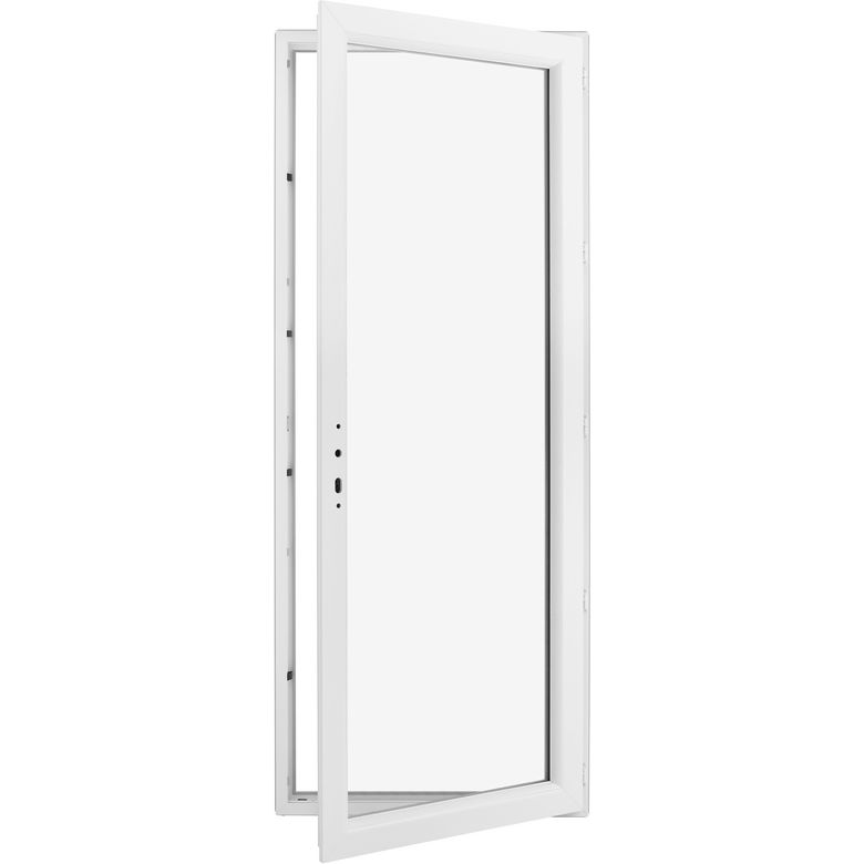 Porte-fenêtre Pria PVC 1 vantail à clé sans soubassement