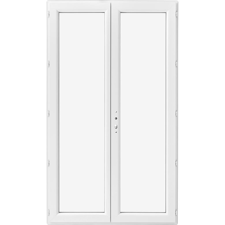 Porte-fenêtre Pria PVC 2 vantaux sans soubassement-Lapeyre