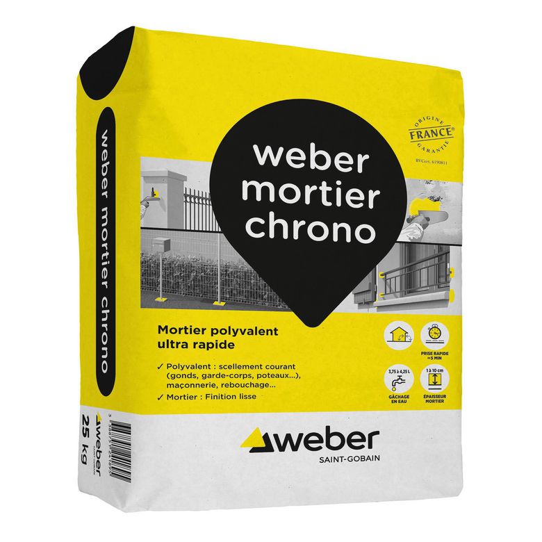 Weber Mortier chrono 25kg Main Image