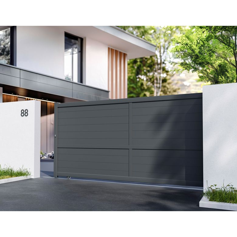 Portail coulissant aluminium Vassili | Lapeyre