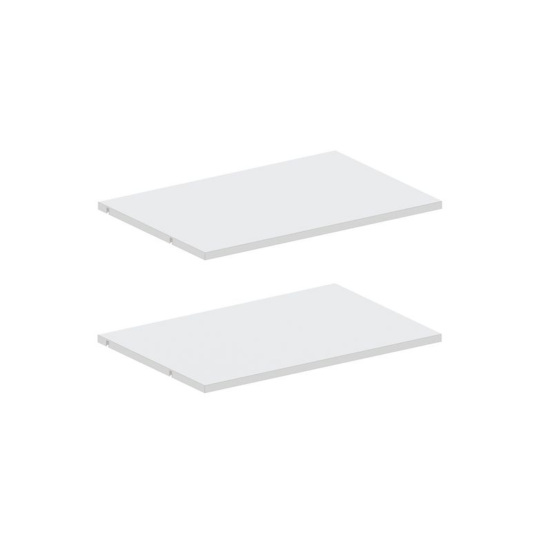 Lot de 2 tablettes blanche pour caisson Pléaide