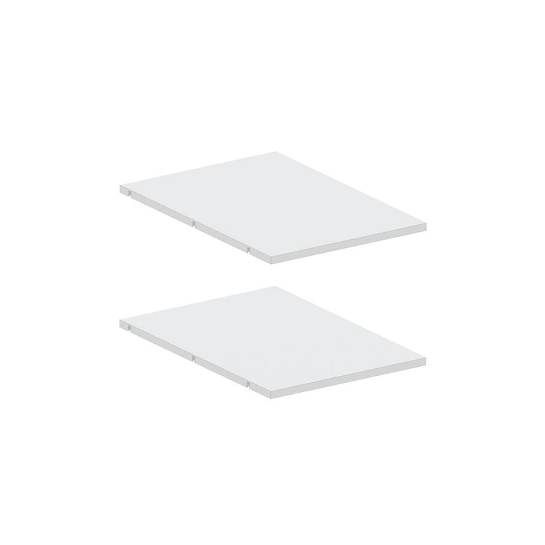 Lot de 2 tablettes blanche pour caisson Pléaide