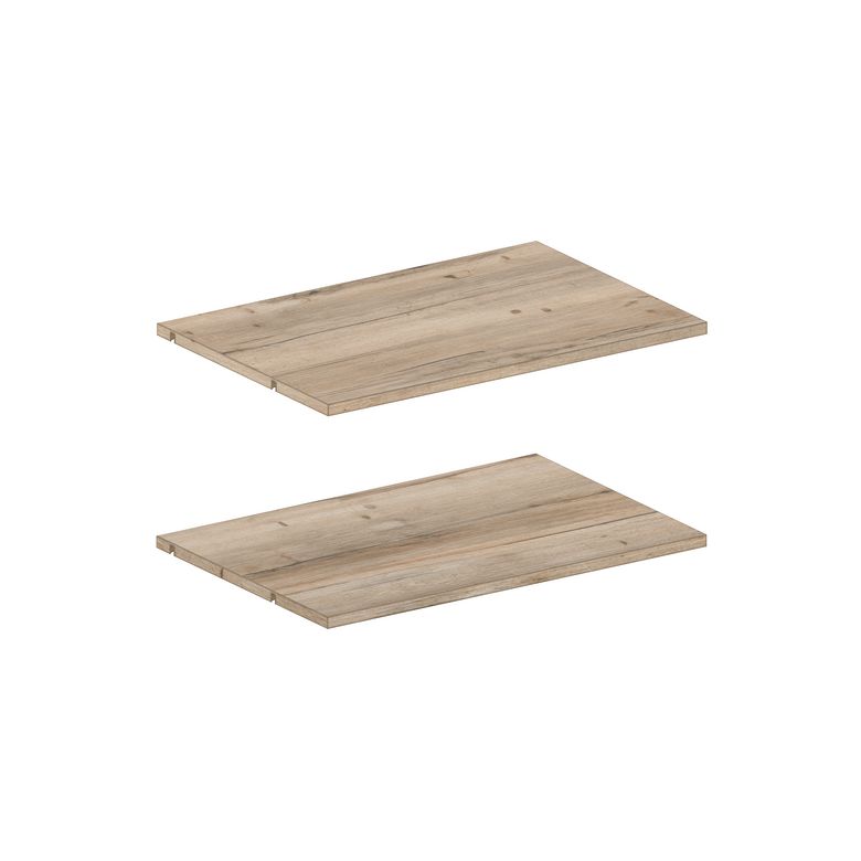 Lot de 2 tablettes chêne Halifax pour caisson Pléaide