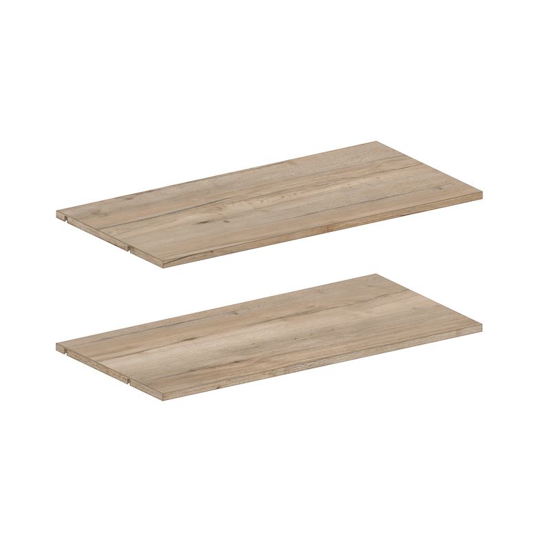 Lot de 2 tablettes chêne Halifax pour caisson Pléaide