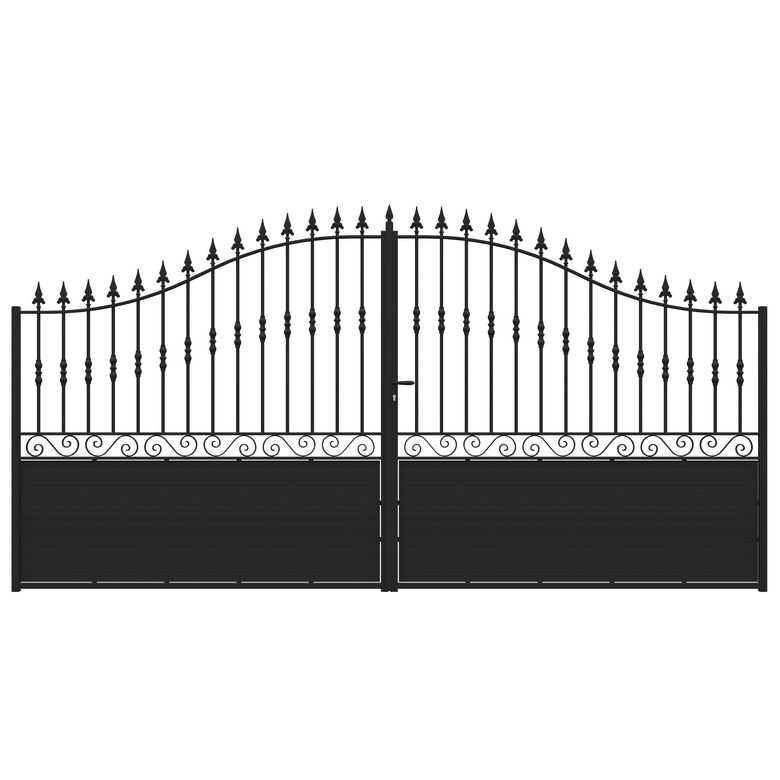 Portail battant Dommartin acier