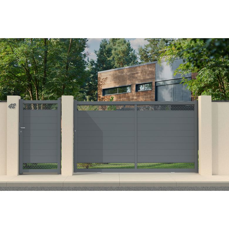 Portail coulissant Aluminium Vahina