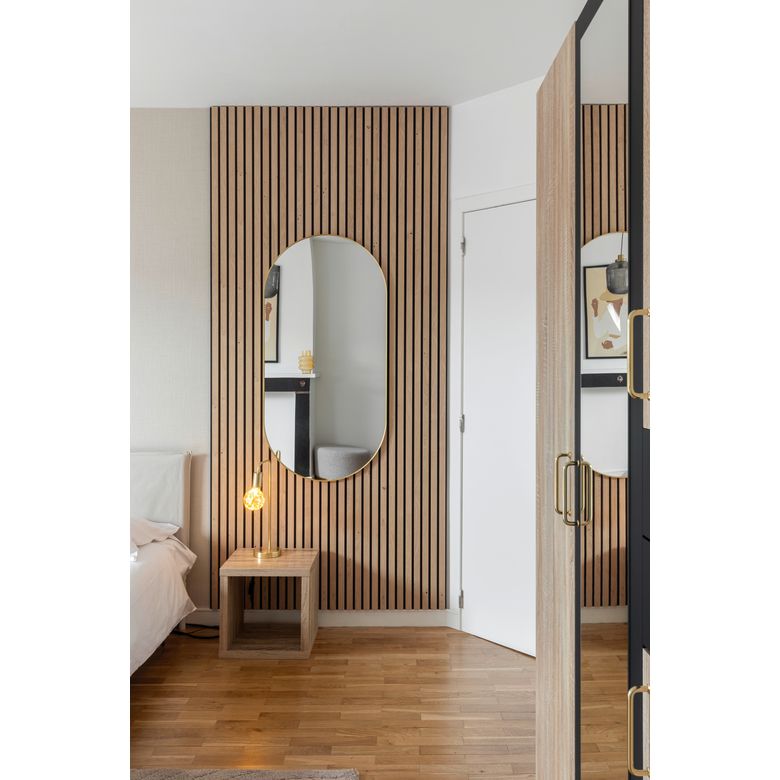 Lot de 2 panneaux mur 277x30 cm Woodwall Effect 3D claustra | Lapeyre