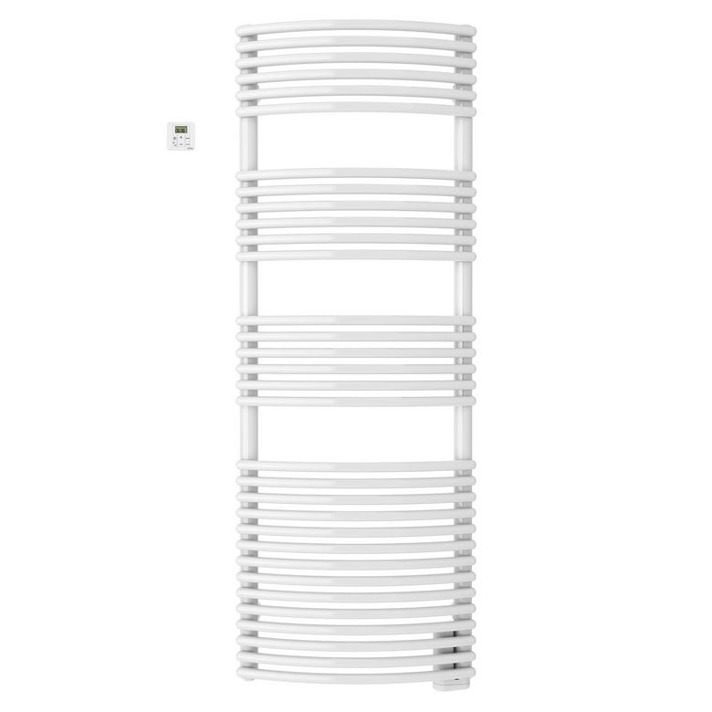 Sèche-serviettes électrique NANKIN 750W blanc H.138 x l.50 Main Image