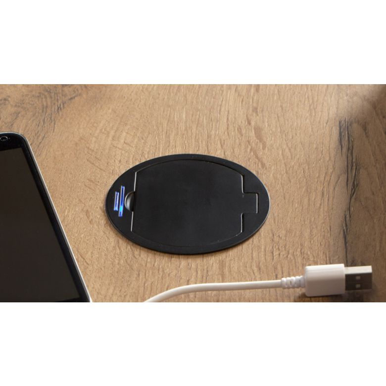 Prise simple à clapet 1 prise + 1 USB - Cuisine