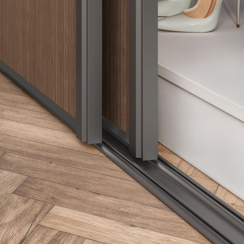 Porte de placard coulissante Glisseo 2 chêne Vincenza| Lapeyre