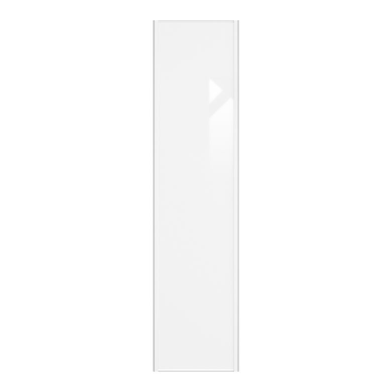 Vantail seul Glisseo 2 verre laqué blanc profil blanc H.246,1 x l.61 cm Main Image