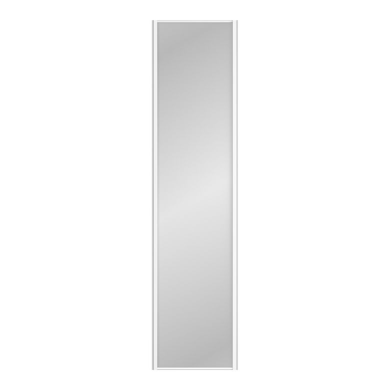 Vantail seul Glisseo 2 miroir argent profil blanc H.246,1 x l.61 cm Main Image