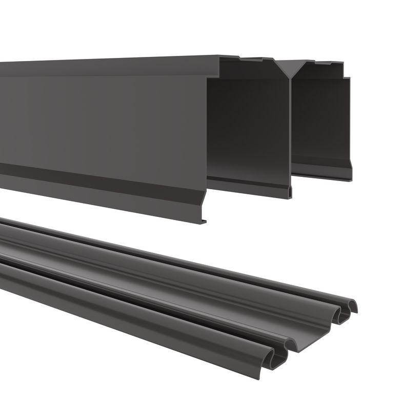 Bandeau rails GLISSEO gris L.120 Main Image