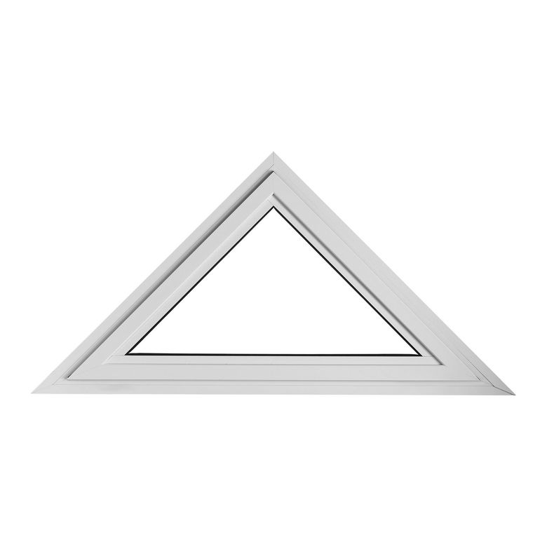 Triangle/Houteau fixe Alu Blanc 9016 - H.79 x l.159 pour Tableau H.80 x l.160 Main Image