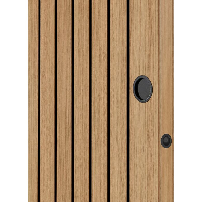 Porte coulissante chêne plaqué RAPHAELLE| Lapeyre