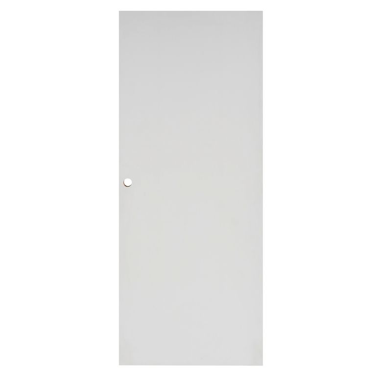 PC ROMY * Prépeint Blanc R8+ usinages poign. cuvette+Tire-doigt - H.204 x l.63 Main Image