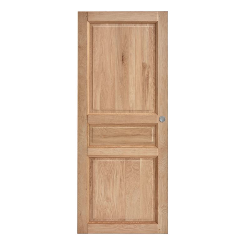 Porte coulissante MIRAMONT *** Chêne rustique avec serrure