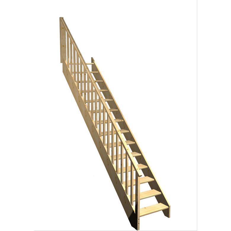 Escalier Aria droit rampe Idéal