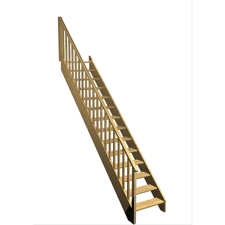 Escalier Aria droit rampe Idéal