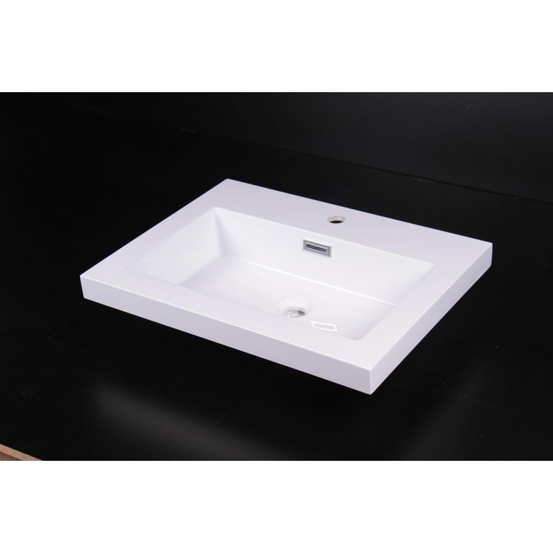 Plan vasque simple 60 cm résine YTRAC