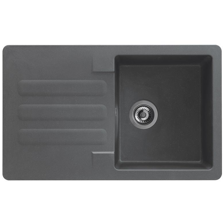 Evier VOGUA synthèse gris béton mat 1 bac H.50 x L.81 Main Image