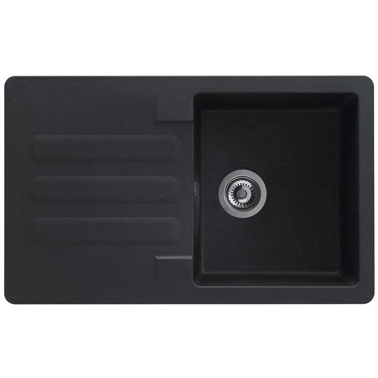 Evier VOGUA synthèse noir mat 1 bac H.50 x L.81 Main Image