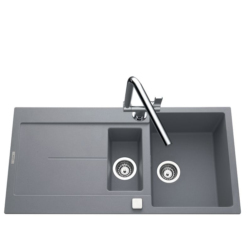 Evier TAM TAM synthèse croma 1 bac et demi L.100 x l.50 cm Main Image