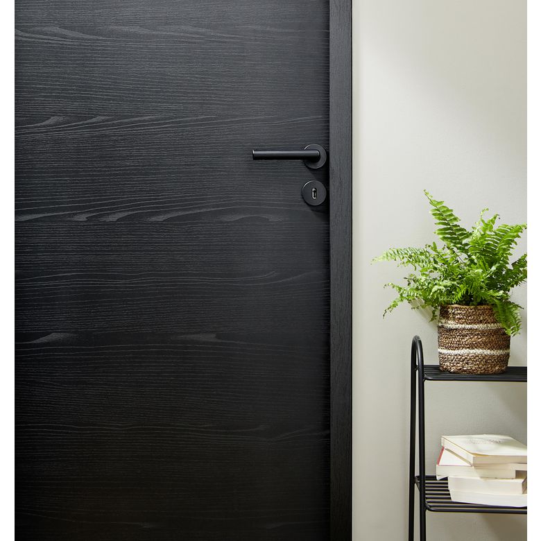 Bloc-porte ROXIE acoustique inserts noir | Lapeyre