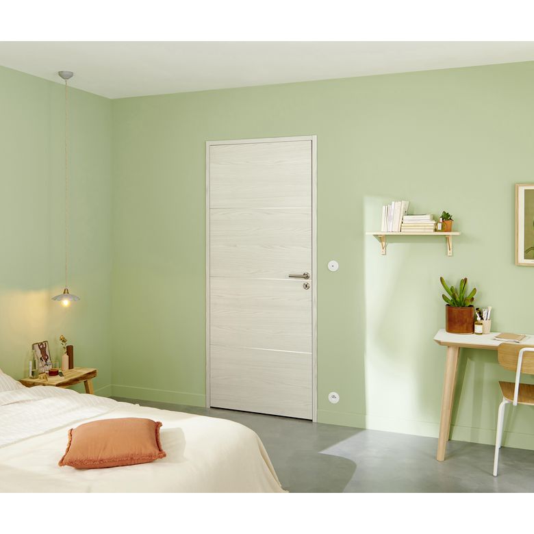 Bloc-porte ROXIE fin de chantier acoustique inserts inox | Lapeyre