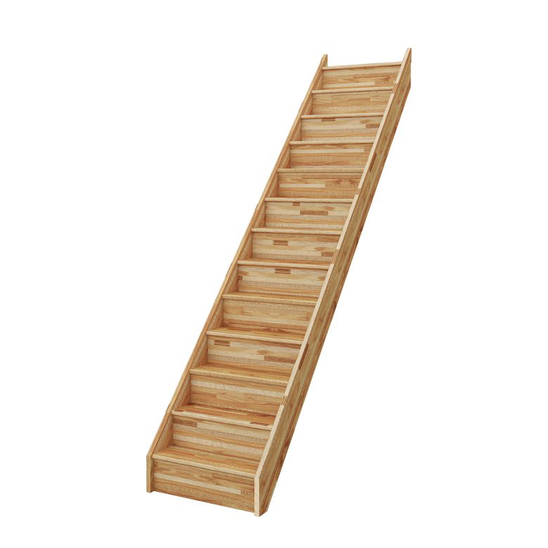 Escalier Uno bois droit sans rampe