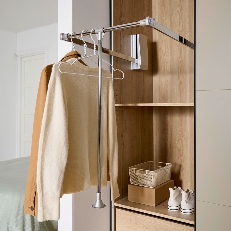 Penderie escamotable fixation latérale pour dressing Espace  - Lapeyre