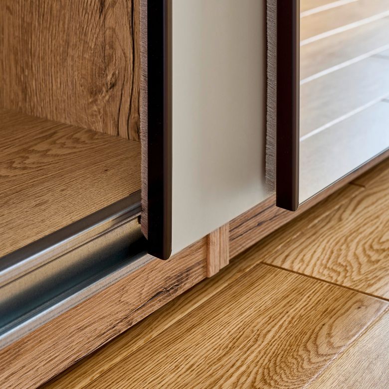 Porte de caisson coulissante Pléiade H.230cm gris | Lapeyre