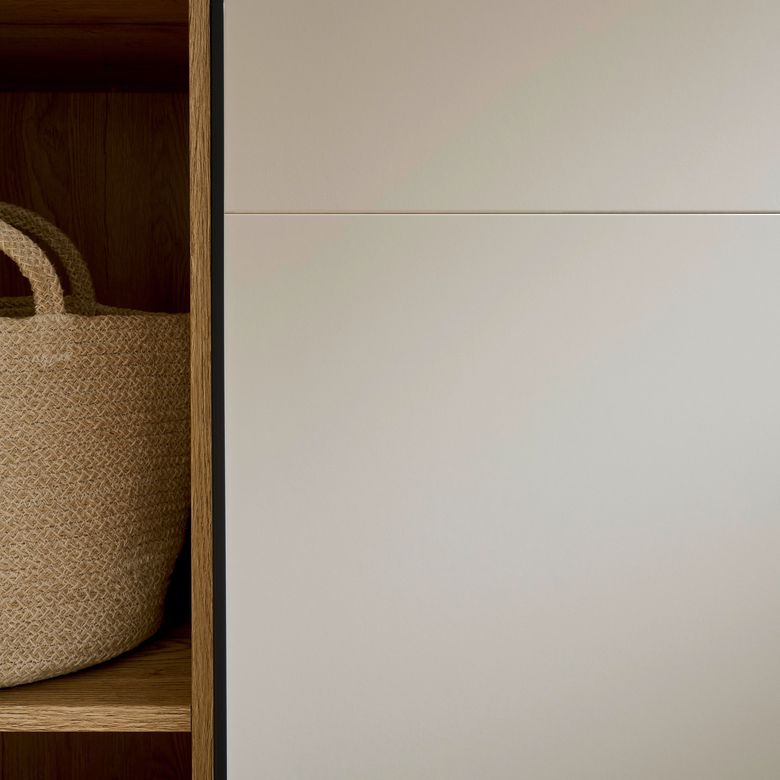 Porte de caisson coulissante Pléiade H.230cm gris | Lapeyre