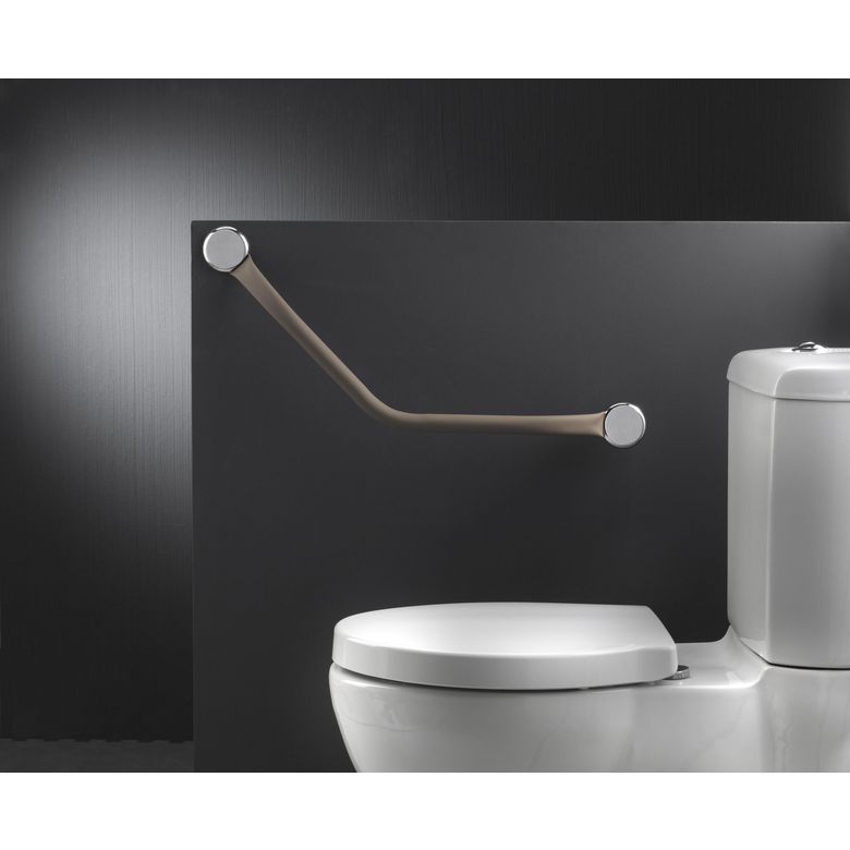 Barre murale de douche coudée